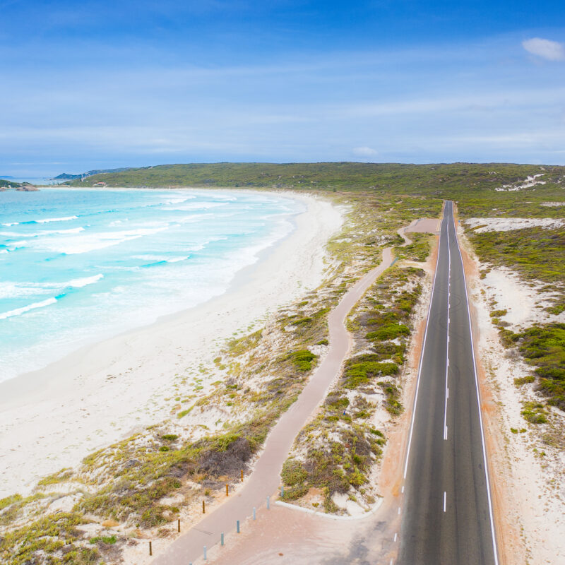 Aerial View of Great Ocean Road in Victoria, Australia